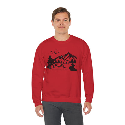 Waterboro Maine Camping Unisex Heavy Blend™ Crewneck Sweatshirt