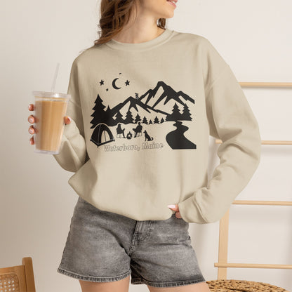 Waterboro Maine Camping Unisex Heavy Blend™ Crewneck Sweatshirt