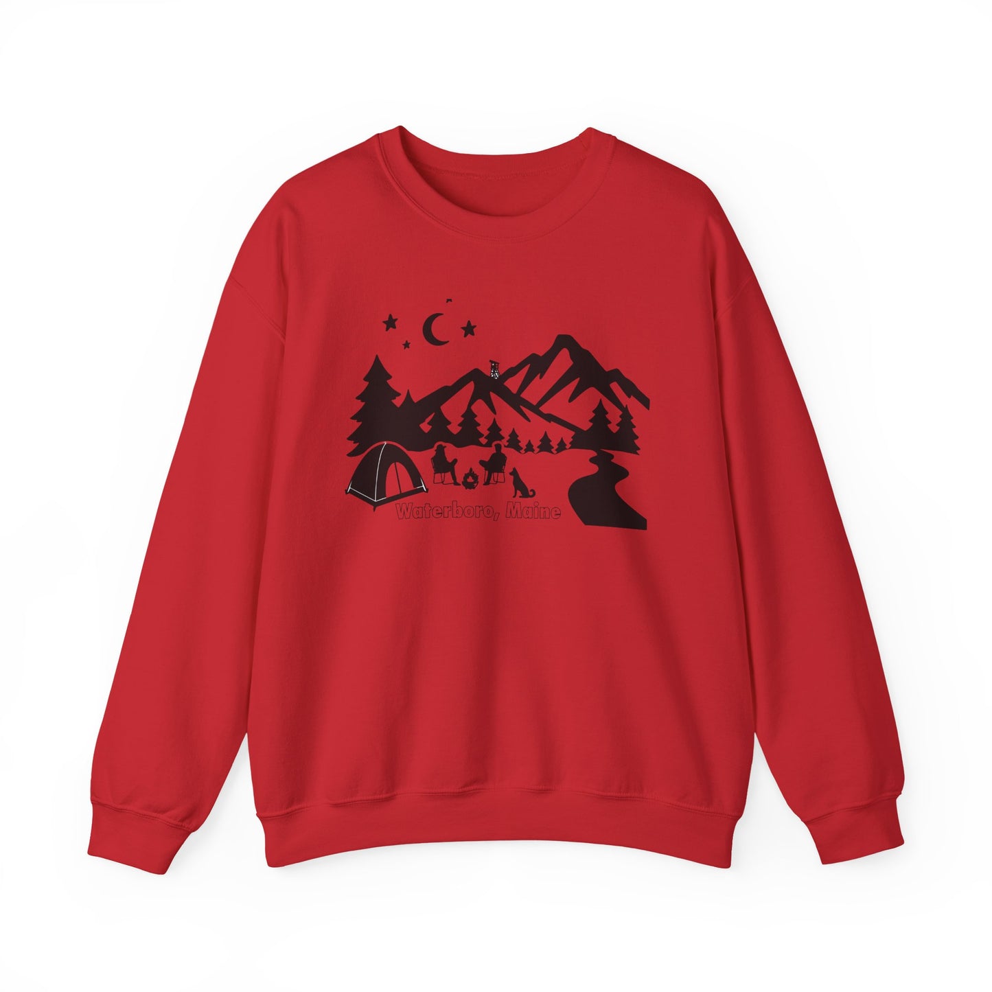 Waterboro Maine Camping Unisex Heavy Blend™ Crewneck Sweatshirt