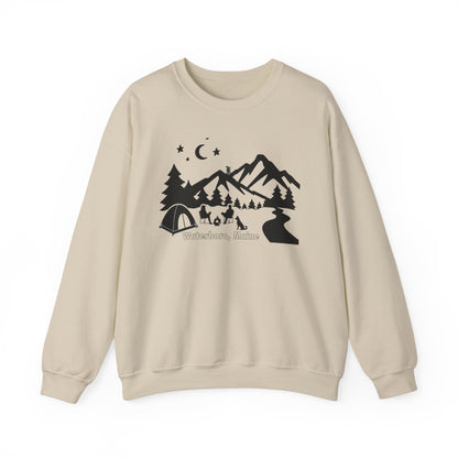 Waterboro Maine Camping Unisex Heavy Blend™ Crewneck Sweatshirt