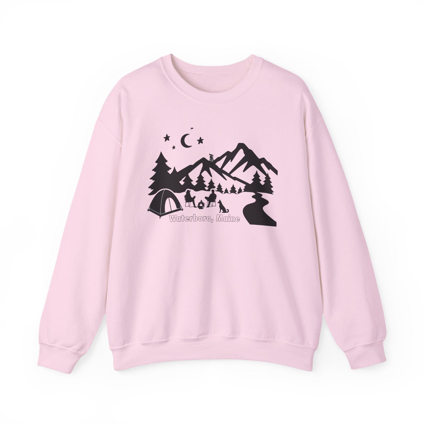 Waterboro Maine Camping Unisex Heavy Blend™ Crewneck Sweatshirt