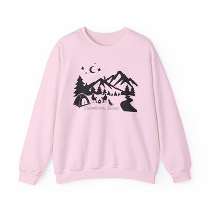 Waterboro Maine Camping Unisex Heavy Blend™ Crewneck Sweatshirt