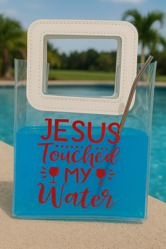 Jesus Touched My Water Beverage Purse
