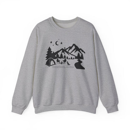 Waterboro Maine Camping Unisex Heavy Blend™ Crewneck Sweatshirt