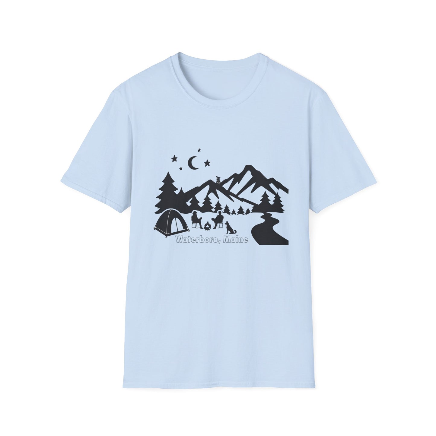 Waterboro, Maine Soft Tail Unisex T-shirt